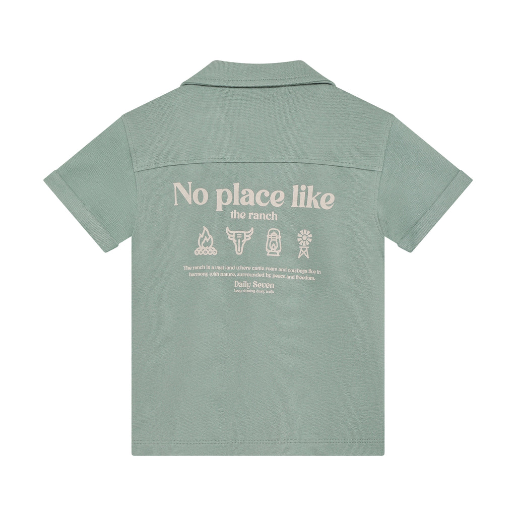 T-shirt polo green milieu