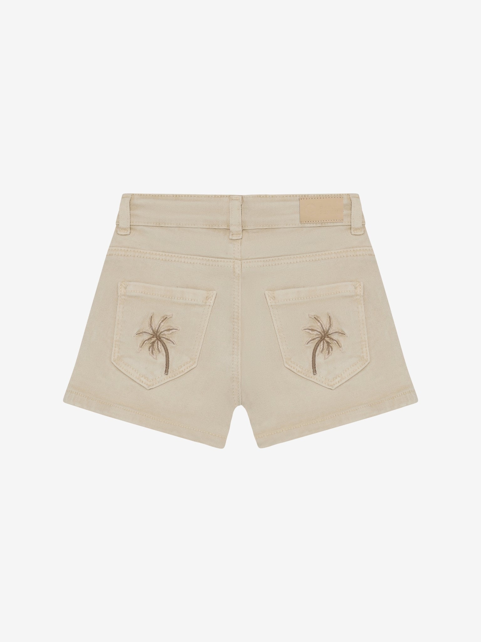 Twill short beige