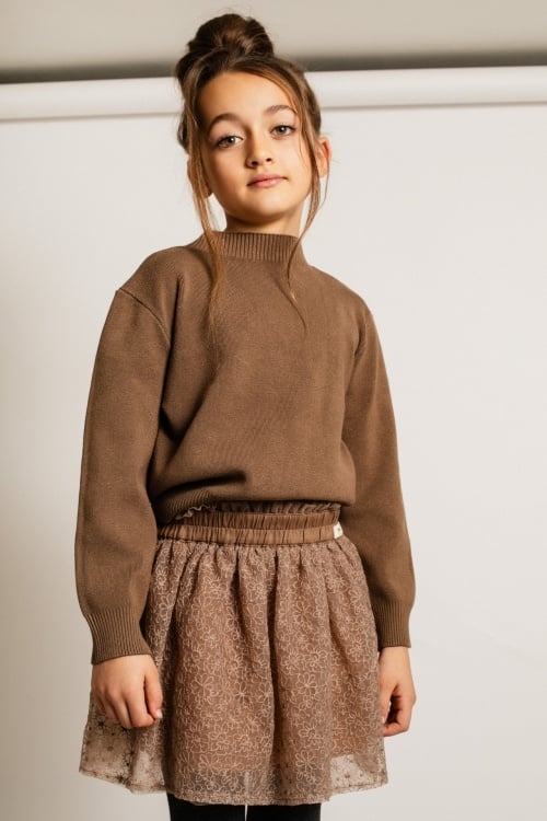 Baje Studio Cevio trui brown cacao