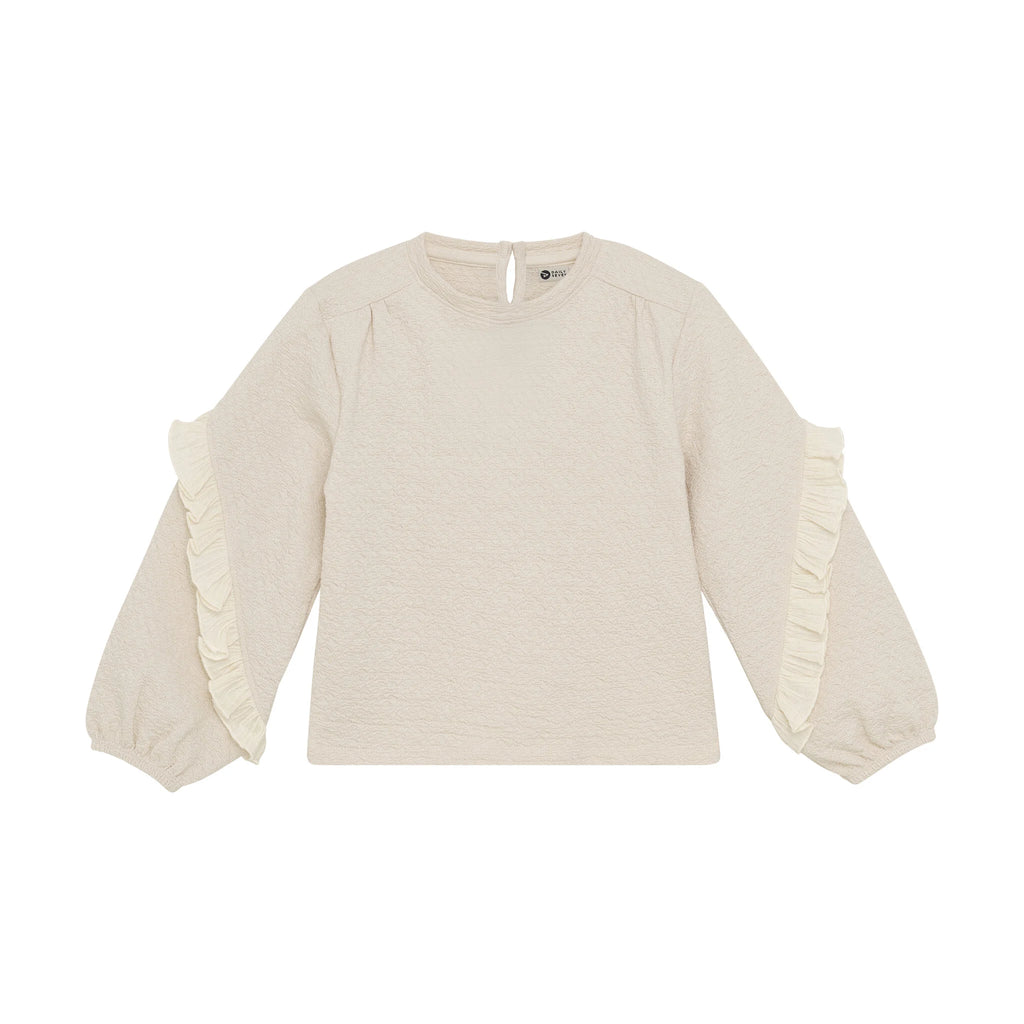 Daily seven T-shirt Longsleeve Ruffle sandshell