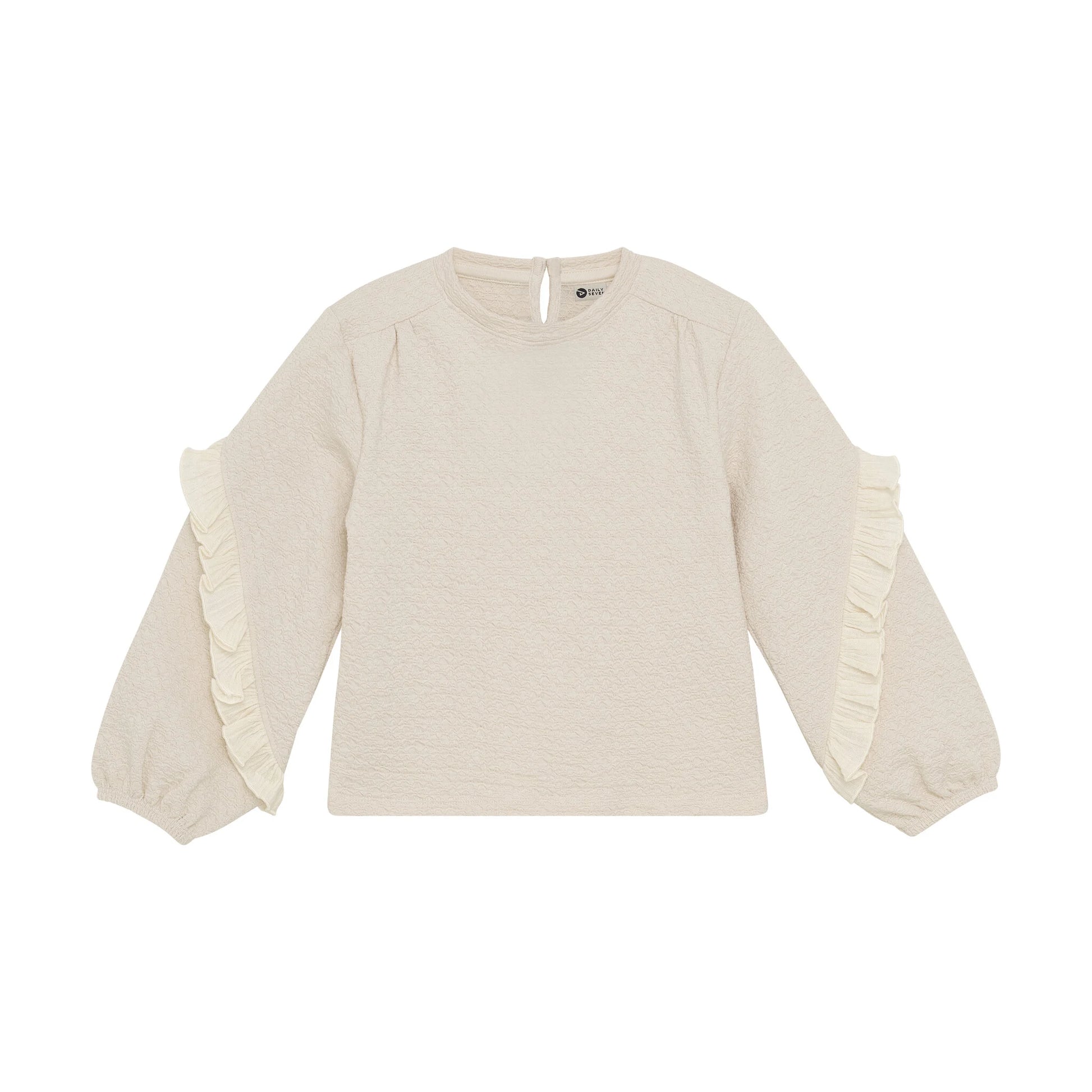 Daily seven T-shirt Longsleeve Ruffle sandshell