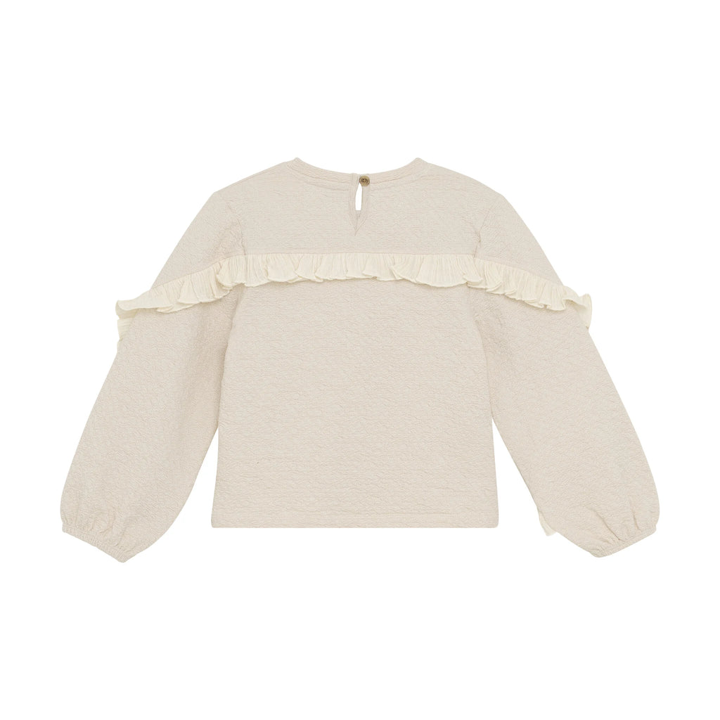Daily seven T-shirt Longsleeve Ruffle sandshell