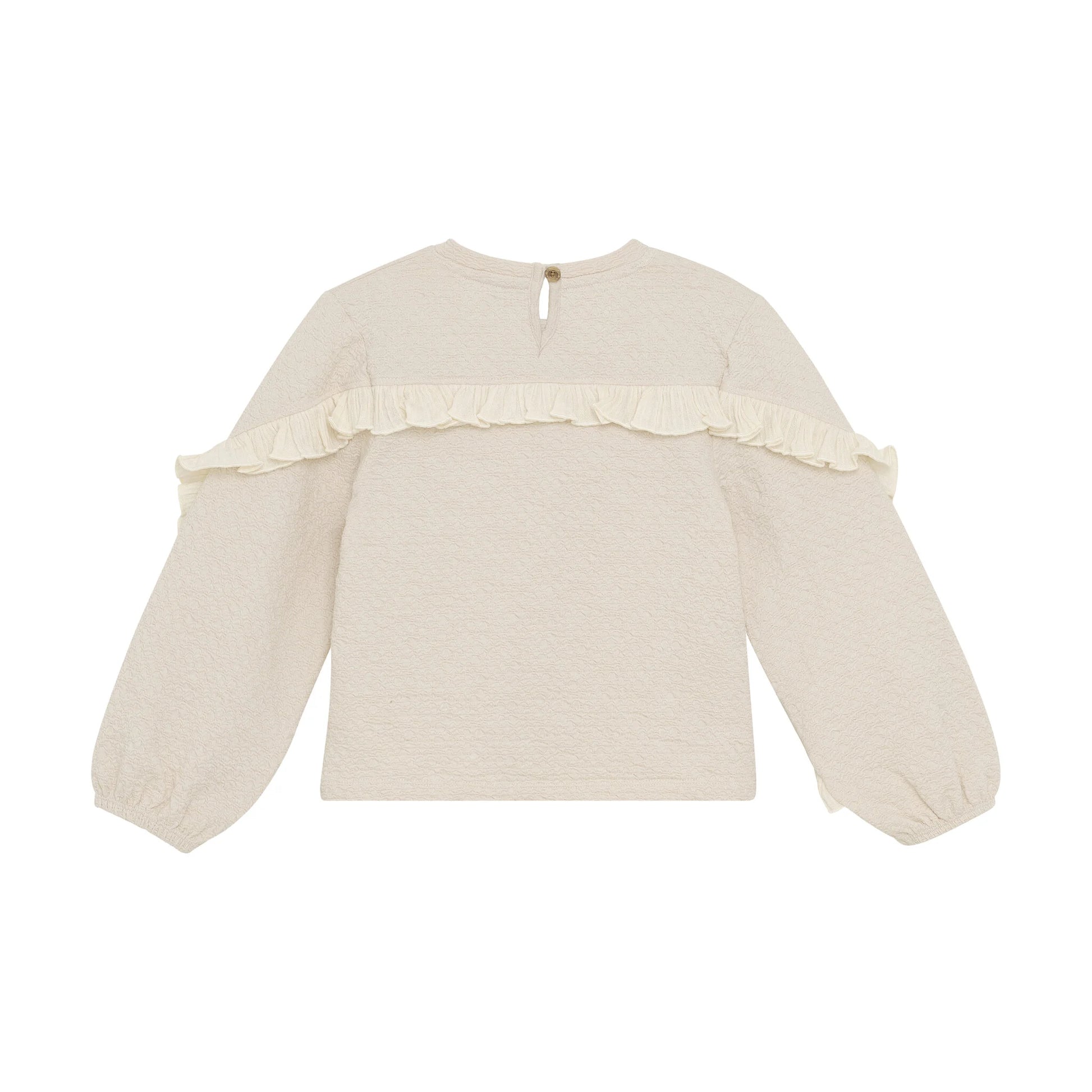 Daily seven T-shirt Longsleeve Ruffle sandshell