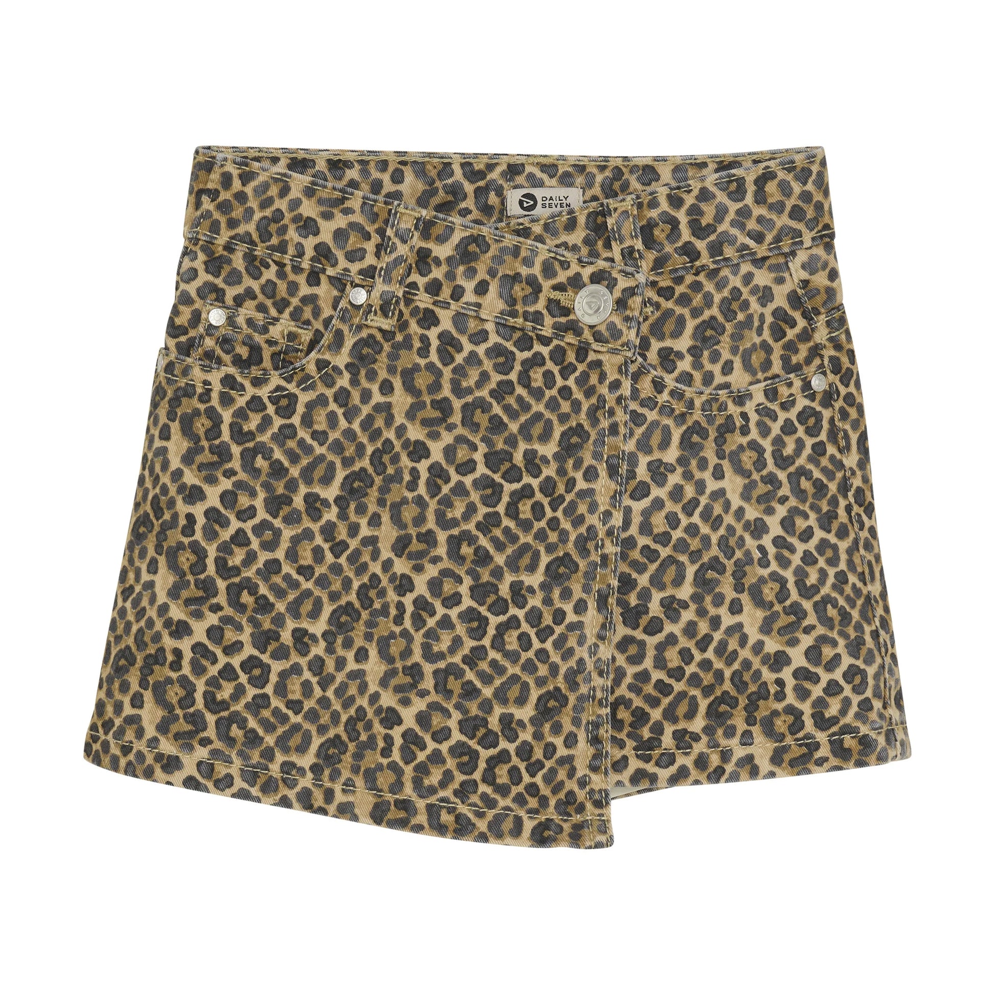 Daily seven Twill skort animal