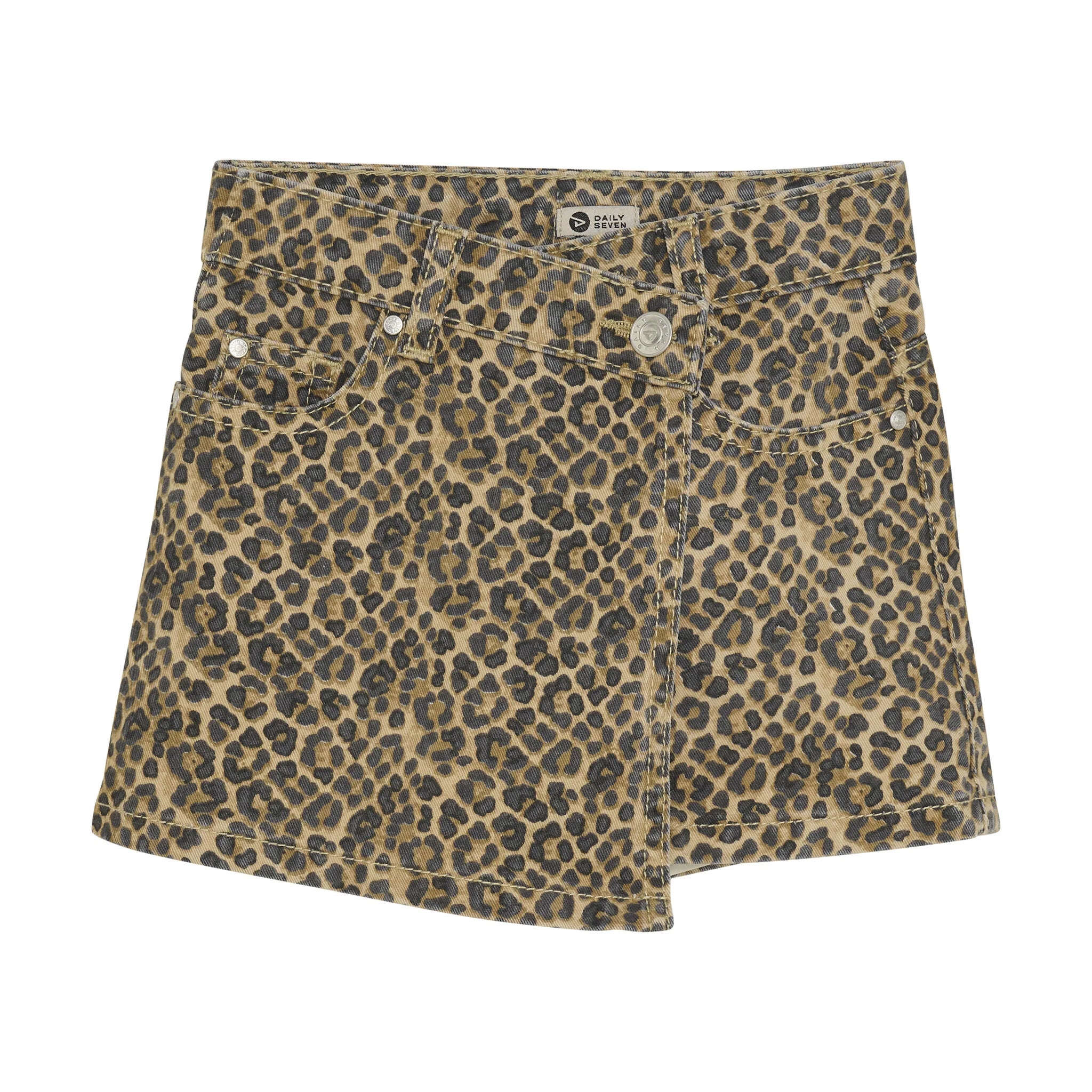 Daily seven Twill skort animal